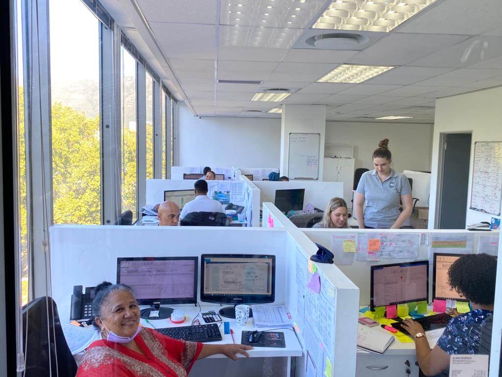 The MedX open-plan office in Claremont, Cape Town